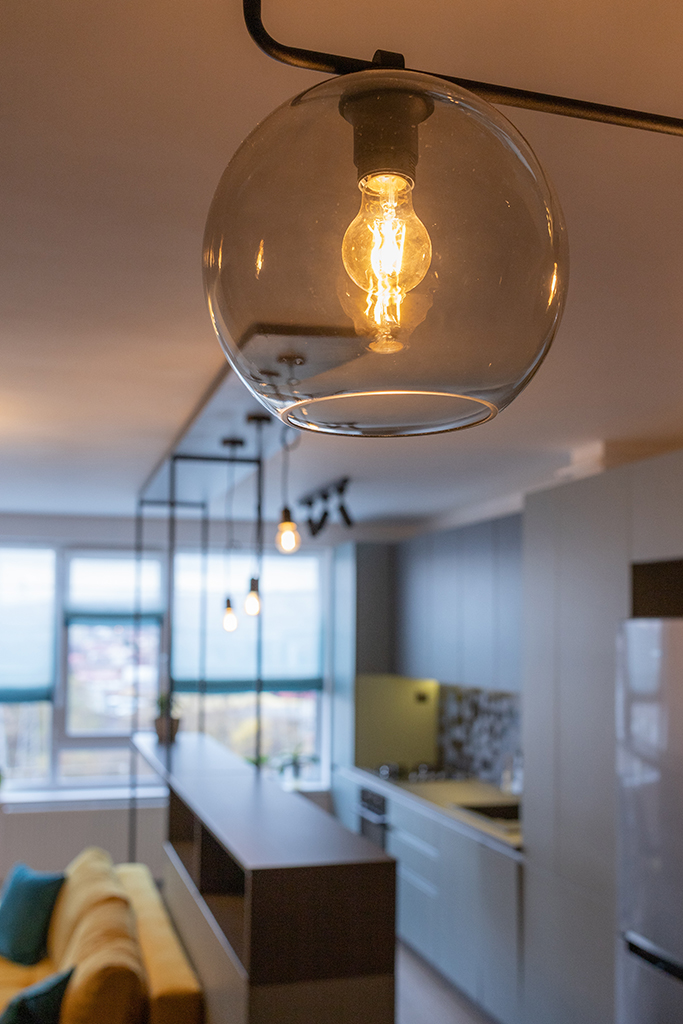 lighting in a kitchen